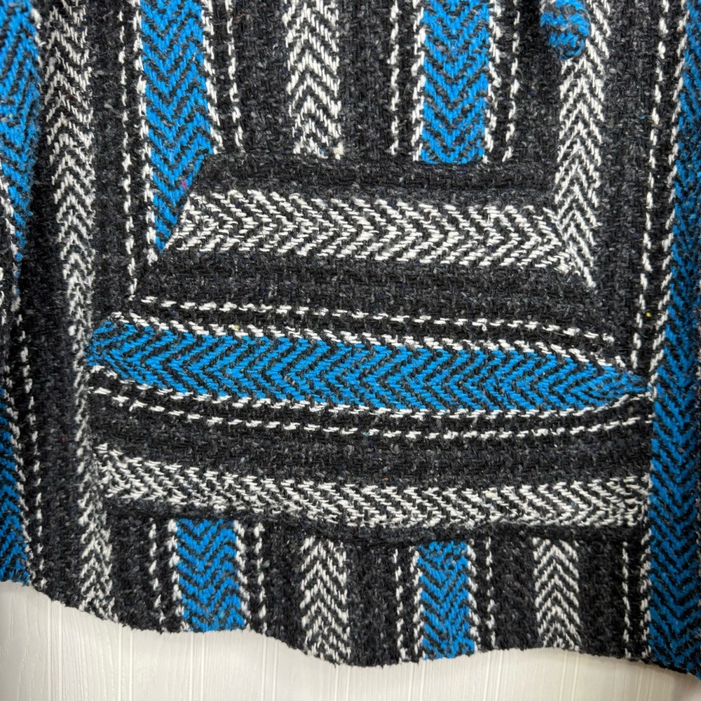 Earth Rags Baja Poncho Hoodie Size XL - Picture 3 of 10